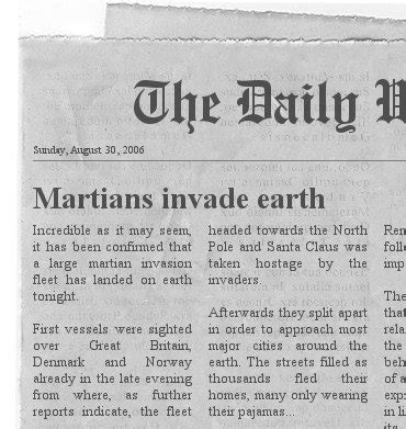 convert text to newspaper clipping.